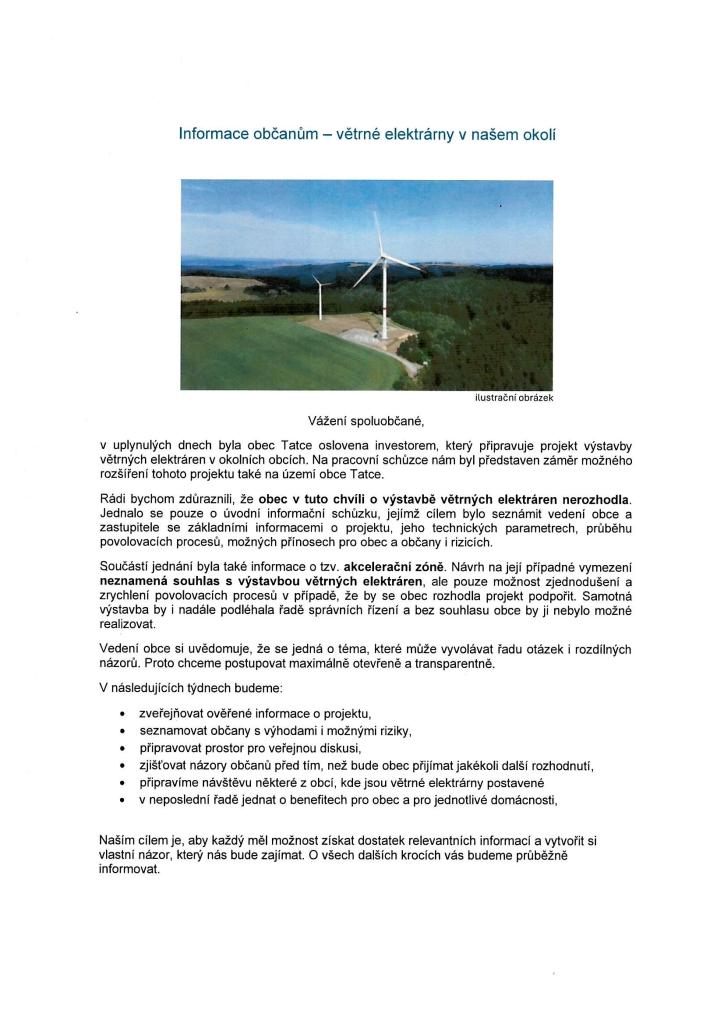 Info k&nbsp;větrným elektrárnám